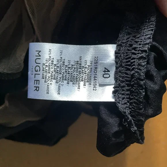 Mugler Turtleneck Mini Dress - Picture 4 of 7